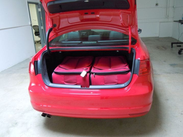 Ford fusion trunk suitcases